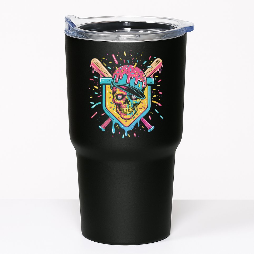 Drip Ice Cream Skull Tumbler