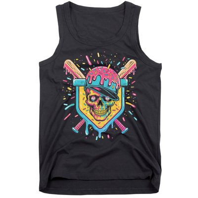 Drip Ice Cream Skull Tank Top