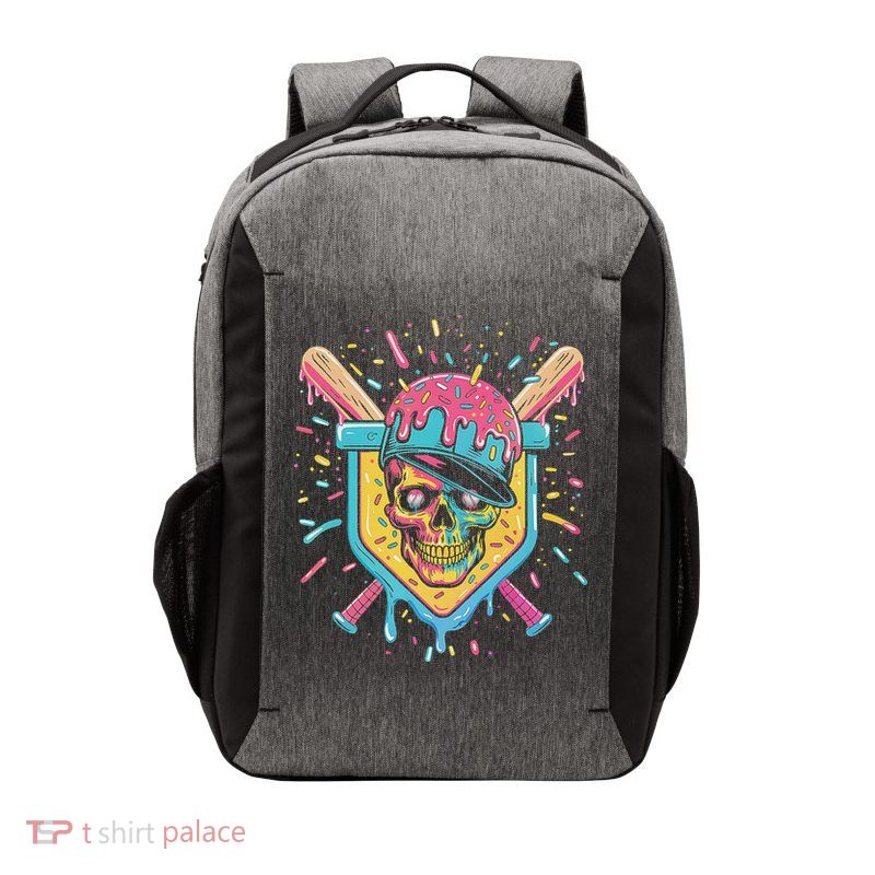 Drip Ice Cream Skull Vector Backpack