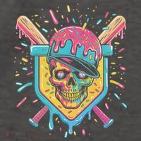 Drip Ice Cream Skull Vector Backpack