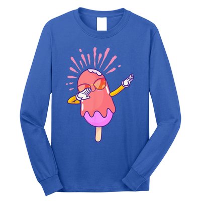 Dabbing Ice Cream Cute Ice Cream Dabbing Popsicle Long Sleeve Shirt