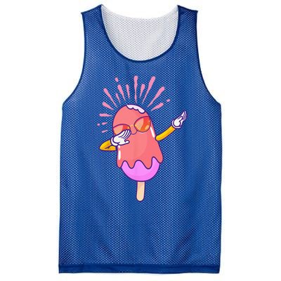 Dabbing Ice Cream Cute Ice Cream Dabbing Popsicle Mesh Reversible Basketball Jersey Tank