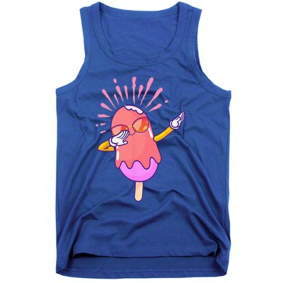 Dabbing Ice Cream Cute Ice Cream Dabbing Popsicle Tank Top