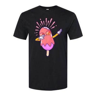 Dabbing Ice Cream Cute Ice Cream Dabbing Popsicle Softstyle CVC T-Shirt