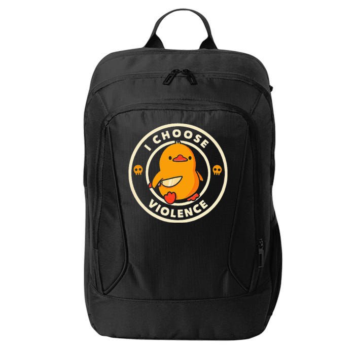 Duck I Choose Violence City Backpack