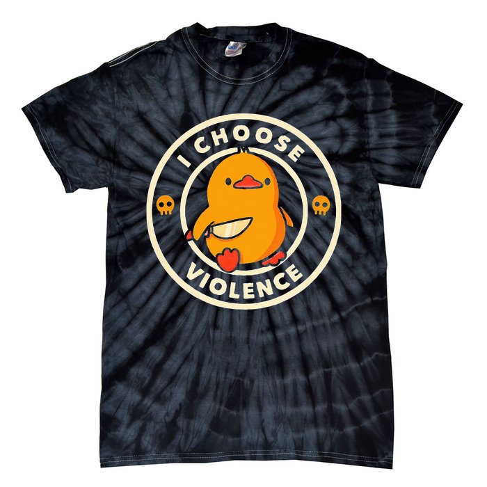 Duck I Choose Violence Tie-Dye T-Shirt