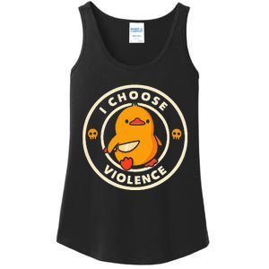 Duck I Choose Violence Ladies Essential Tank