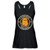 Duck I Choose Violence Ladies Essential Flowy Tank