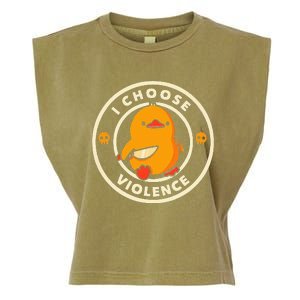 Duck I Choose Violence Garment-Dyed Women's Muscle Tee