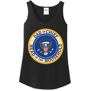 Dad In Chief Head Of Household Ladies Essential Tank