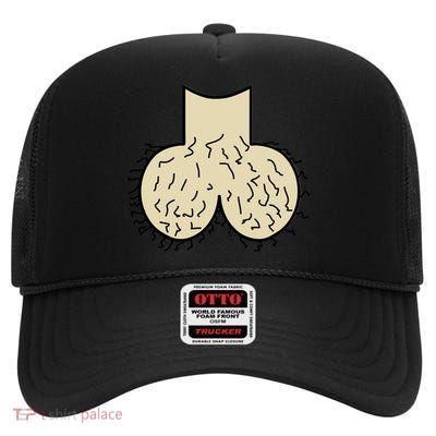 Dick Head Ball Sack High Crown Mesh Back Trucker Hat