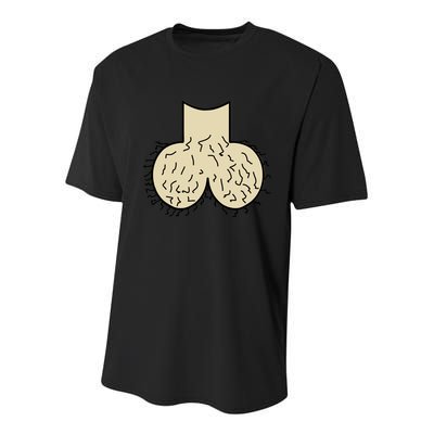 Dick Head Ball Sack Youth Performance Sprint T-Shirt