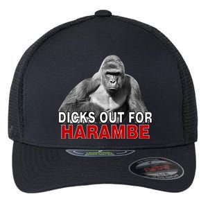 Dicks Out For Harambe Flexfit Unipanel Trucker Cap