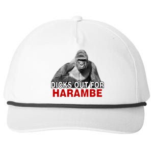 Dicks Out For Harambe Snapback Five-Panel Rope Hat