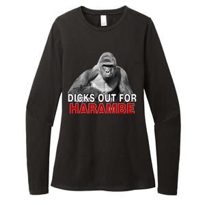 Dicks Out For Harambe Womens CVC Long Sleeve Shirt