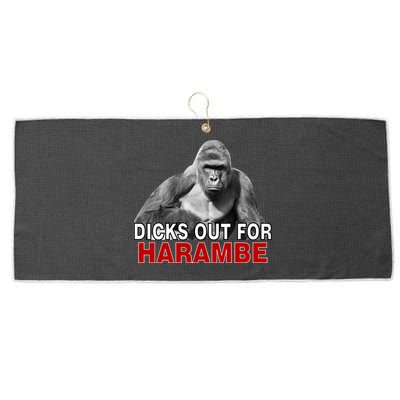 Dicks Out For Harambe Large Microfiber Waffle Golf Towel