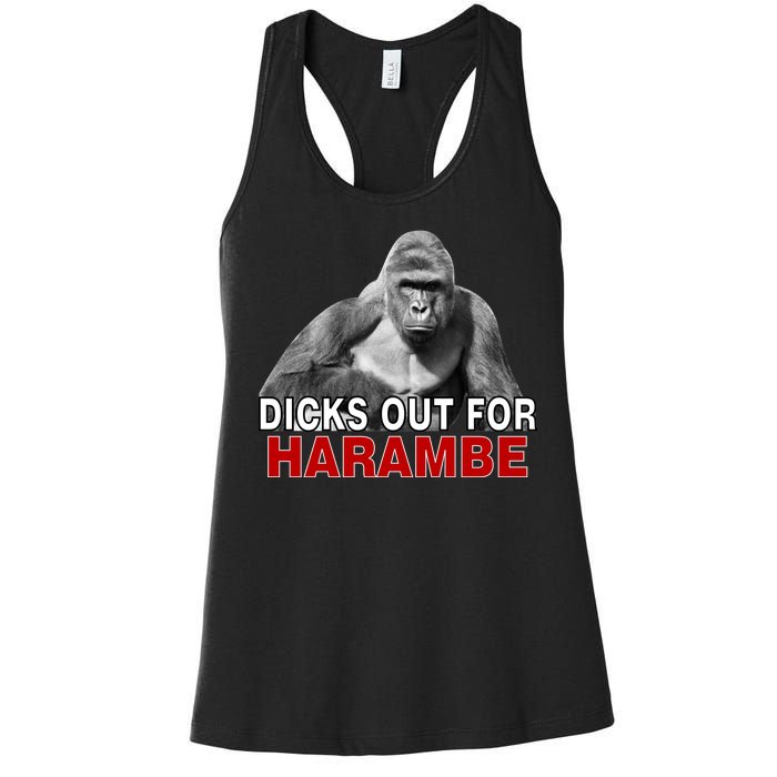 Dicks Out For Harambe Women's Racerback Tank