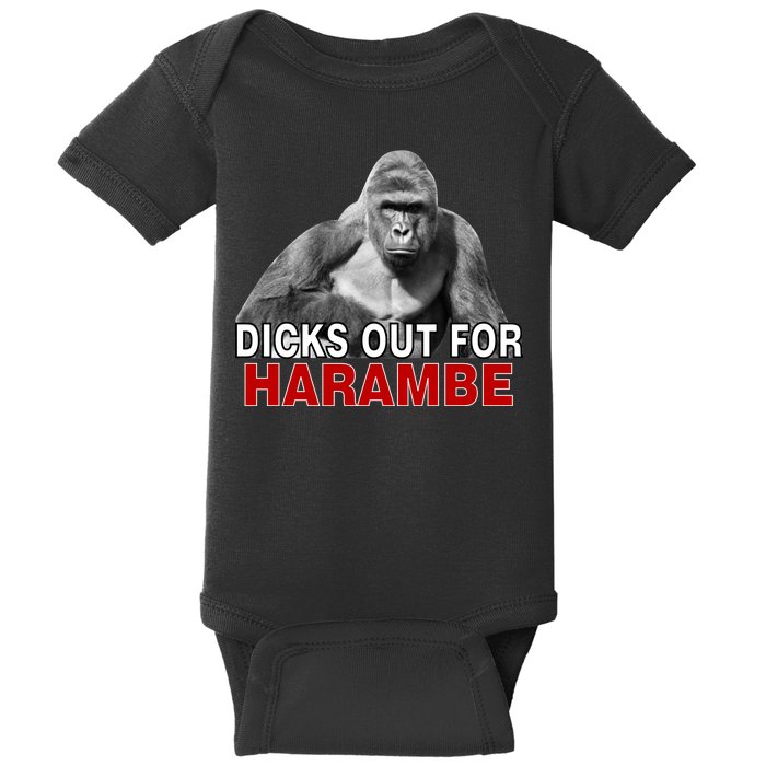 Dicks Out For Harambe Baby Bodysuit