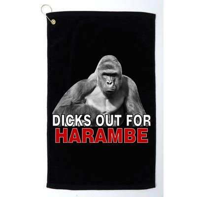 Dicks Out For Harambe Platinum Collection Golf Towel