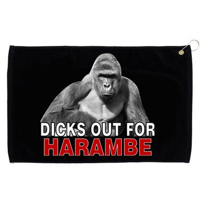 Dicks Out For Harambe Grommeted Golf Towel