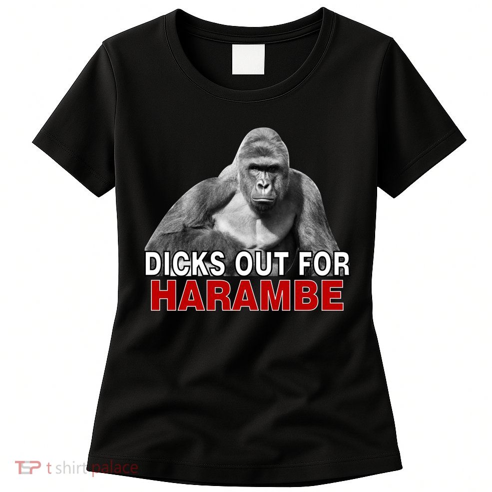 Dicks Out For Harambe Womens T-Shirt