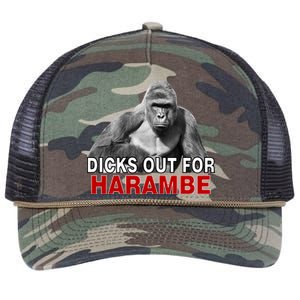 Dicks Out For Harambe Retro Rope Trucker Hat Cap