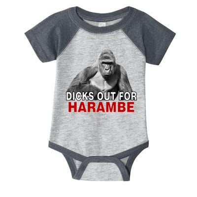 Dicks Out For Harambe Infant Baby Jersey Bodysuit