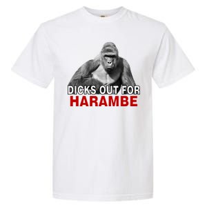 Dicks Out For Harambe Garment-Dyed Heavyweight T-Shirt