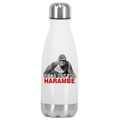 Dicks Out For Harambe Stainless Steel Insulated Water Bottle