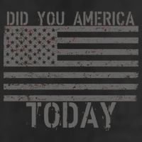 Did You America Today Distressed USA Flag 7 Panel Mesh Trucker Snapback Hat