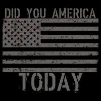 Did You America Today Distressed USA Flag Button