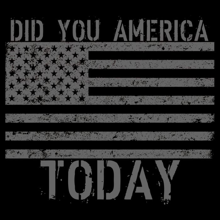 Did You America Today Distressed USA Flag Button