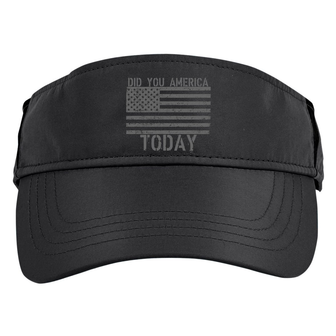 Did You America Today Distressed USA Flag Adult Drive Performance Visor