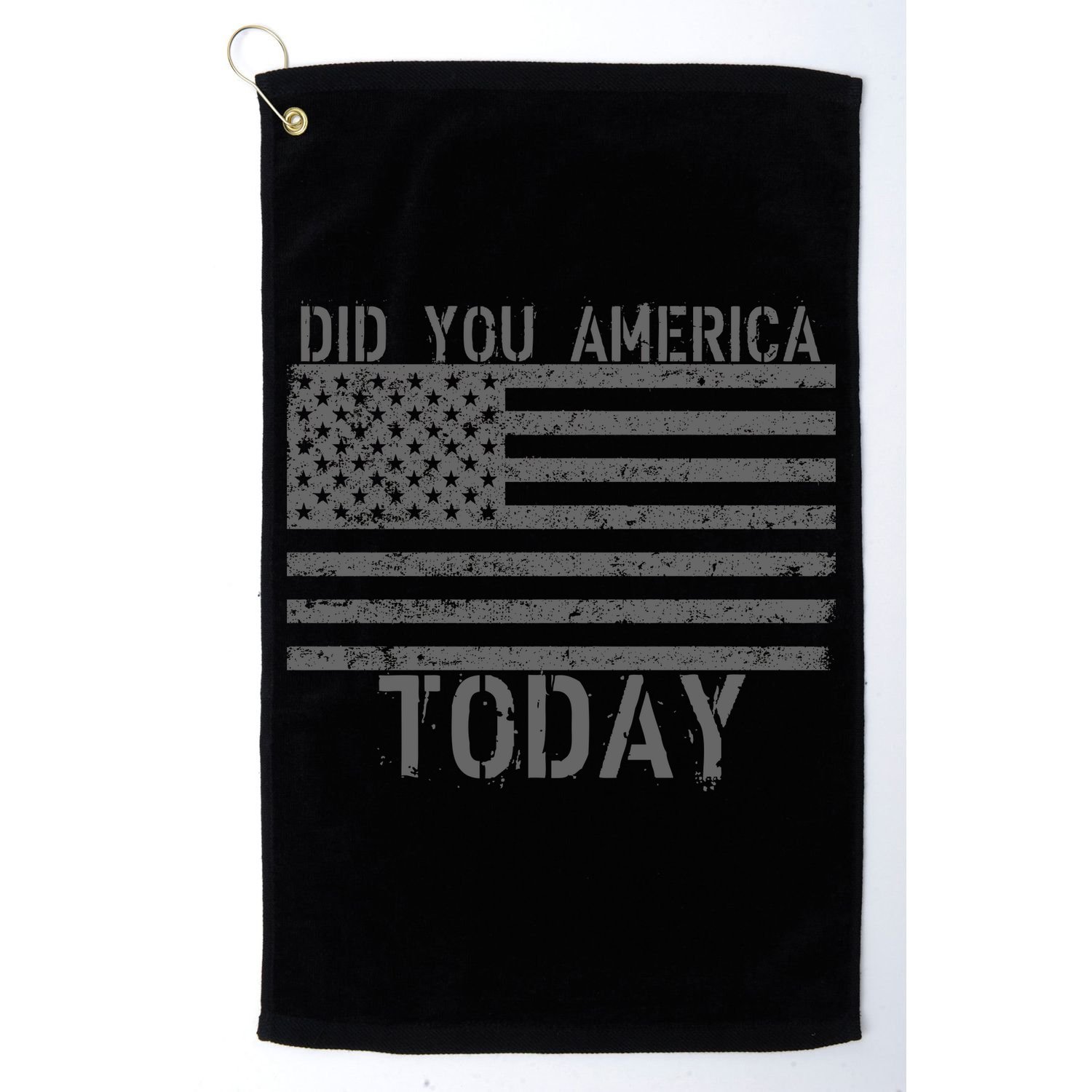 Did You America Today Distressed USA Flag Golf Towel