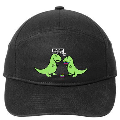 Did You Eat The Last Unicorn? Dinosaur  7-Panel Snapback Hat