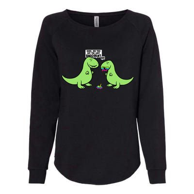 Did You Eat The Last Unicorn? Dinosaur  Womens California Wash Sweatshirt