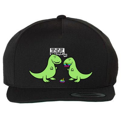 Did You Eat The Last Unicorn? Dinosaur  Wool Snapback Cap