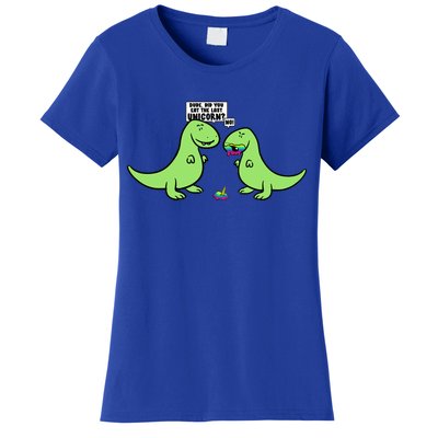 Did You Eat The Last Unicorn? Dinosaur  Women's T-Shirt