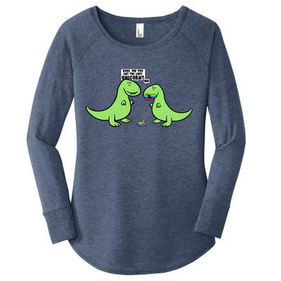 Did You Eat The Last Unicorn? Dinosaur  Women's Perfect Tri Tunic Long Sleeve Shirt