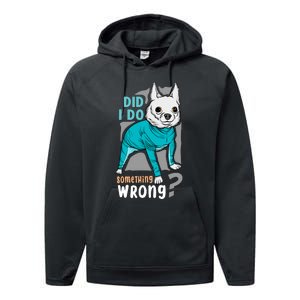 Did I Do Something Wrong Performance Fleece Hoodie