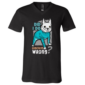 Did I Do Something Wrong V-Neck T-Shirt