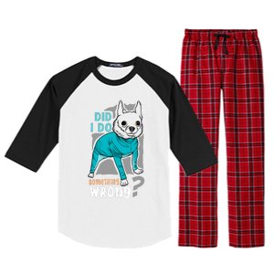 Did I Do Something Wrong Raglan Sleeve Pajama Set