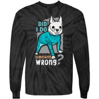 Did I Do Something Wrong Tie-Dye Long Sleeve Shirt