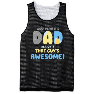 Dad Its Dad Alright That Guys Awesome Father Mesh Reversible Basketball Jersey Tank