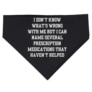 Doublecrossco I DonT Know WhatS Wrong With Me But I Can Name Several Prescript USA-Made Doggie Bandana