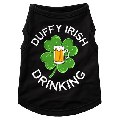 Duffy Irish Drinking Beer St Patricks Day Cute Shamrock Doggie Tank