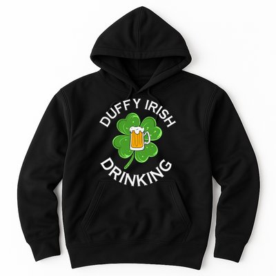 Duffy Irish Drinking Beer St Patricks Day Cute Shamrock Hoodie