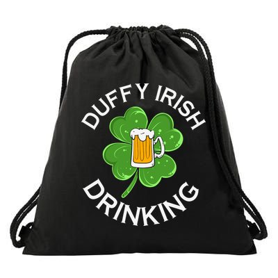 Duffy Irish Drinking Beer St Patricks Day Cute Shamrock Drawstring Bag