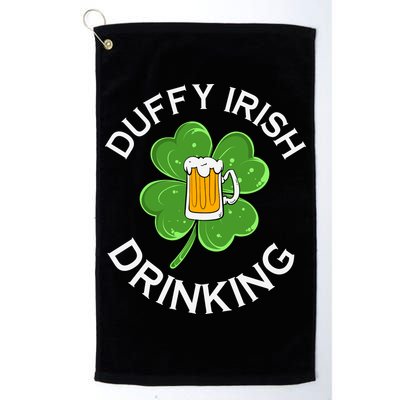 Duffy Irish Drinking Beer St Patricks Day Cute Shamrock Golf Towel