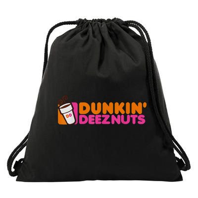 Dunk in Deez Nuts Drawstring Bag